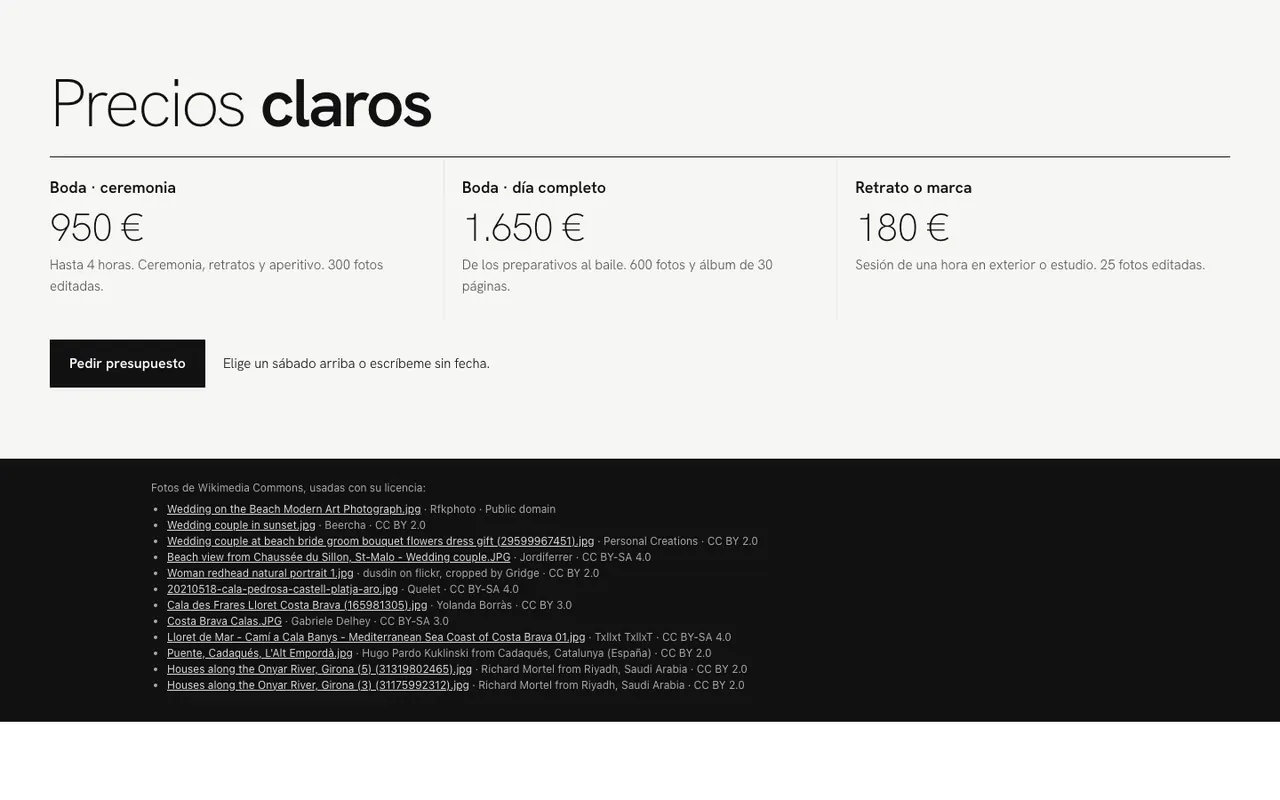 Preus de casaments i retrats